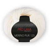 Pro Lana Wolle Merino Pur 125 Weiß 50 g
