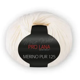Pro Lana Wolle Merino Pur 125 Weiß 50 g