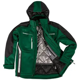 Leibwächter Winter-Softshelljacke Flex-Line Gr. XL grün/schwarz