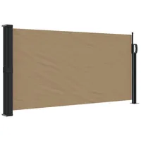 vidaXL Seitenmarkise Ausziehbar Taupe 100x300 cm