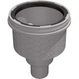 LUX ELEMENTS Senkrechter Ablauftopf TUB-LINE BA-S I Ablauftopf passend für Duschböden mit Linienentwässerung I Geeignet für Kernlochbohrung 145-160 mm