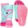 Ewers 2er Pack Flamingo Stoppersocken SoftStep, Socken mit Antirutschsohle für Mädchen, Anti-Rutsch-Socken mit Gummisohle, 2 Paar rutschfeste Kindersocken, Größe 29-30 - 29-30