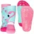 Ewers 2er Pack Flamingo Stoppersocken SoftStep, Socken mit Antirutschsohle für Mädchen, Anti-Rutsch-Socken mit Gummisohle, 2 Paar rutschfeste Kindersocken, Größe 29-30 - 29-30