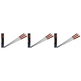 VAGGAN 3 x Grillschweine Vaggan Grillspieße 3er Set 48cm Grillzubehör