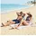 Outsunny Gartenliege 134 x 48 x 33-43 cm Beige