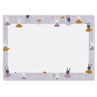 SIGEL Schreibtischunterlage Bunny Ballerinas flieder Papier 42,0 x 29,7 cm, 30,0 Blatt