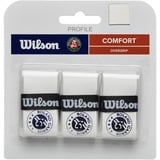 Wilson Unisex – Erwachsene Roland-Garros Tennis Overgrip Tennisschläger, weiß/Marineblau