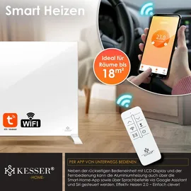 Kesser Infrarotheizung 700 W Weiß