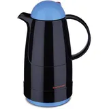 Rotpunkt Christine 200, electric kingfisher Thermokanne Schwarz, Blau