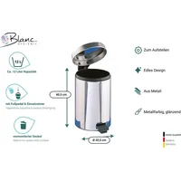 Blanc HYGIENIC *SALE* Badezimmer Abfallbehälter, Abfalleimer 12 Liter mit