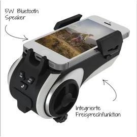Fischer Fahrrad-Multimedia-Smartphone Halterung blau