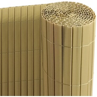 Ribelli Ribelli® PVC Sichtschutzmatte mit Steg, extra stabil Sichtschutzzaun Sichtschutz Zaun Balkon Windschutz (80 x 300 cm, bambus)