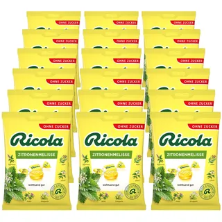 Ricola Bonbons Zitronenmelisse ohne Zucker 75 g, 18er Pack