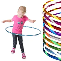 Funny Kinder Hula Hoop Reifen Ø80cm, Turquoise-Weiss