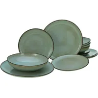CreaTable Tafelservice Stone Town 12-tlg. grau