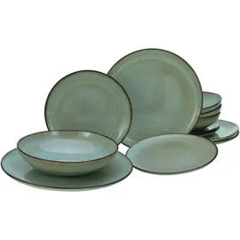CreaTable Tafelservice Stone Town 12-tlg. grau