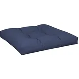 vidaXL Palettenkissen 70 x 70 x 12 cm blau 1 St.