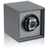 MODALO Uhrenbeweger TWIST 1 Uhr, (Uhrenboxen, Uhrenkasten Uhrenbeweger 1 Uhr) grau