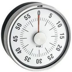 TFA® Puck Küchentimer silber
