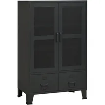 vidaXL Highboard 70 x 115 x 40 cm Schwarz