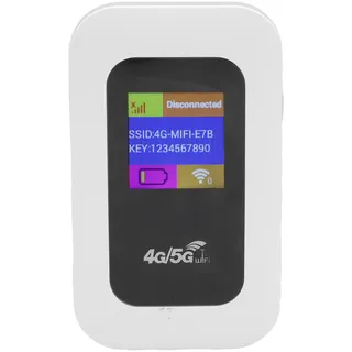 MENDUNER 4G 5G Router, 300 Mbit/S Hochgeschwindigkeit Mobiler Mobile WiFi Hotspot, Drahtloses Netzwerkgerät Bis zu 10 Geräte mit SIM Karten Slot für Reisegeschäftsreise