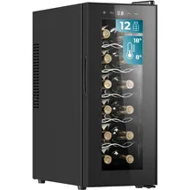 Cecotec 1250 thermoelektrische Weinkühler Freistehend Schwarz 12 Flaschen,