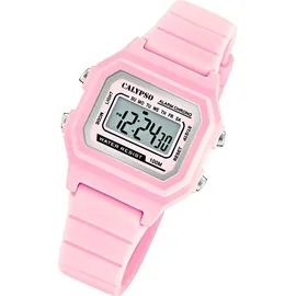 Calypso Digital Crush 34 mm Silikongehäuse Rosa Silikonarmband Rosa