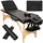 Tectake 3 Zonen Massageliege-Set, Breite 61 cm, Polsterung 3 cm, mit Holzgestell, 210 x 95 x 84 cm