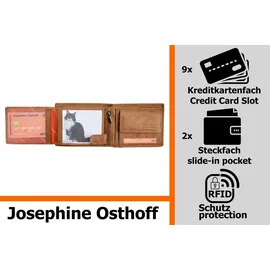 Josephine Osthoff Handtaschen-Manufaktur Josephine Osthoff Geldbörse Herren Portemonnaie safari