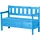Kadax Gartenbank 120 x 49 x 82 cm Blau