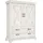 Forte Highboard Kashmir 123 x 162,3 x 48,2 cm Weiß / Beige