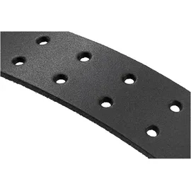 FHB Doppeldorn-Ledergürtel grau/schwarz 70