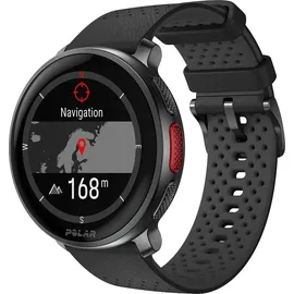 Polar Vantage V3 BT 47 mm Aluminiumgehäuse schwarz Silikonarmband blau L