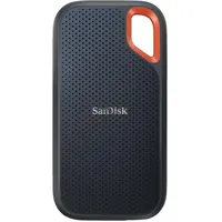 SANDISK Extreme Portable V2 Festplatte, 2 TB SSD, extern, Grau/Orange