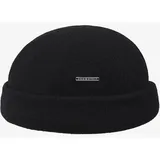 Stetson Schiebermütze Sparr Wolle Kaschmir Docker Cap mit Fleece-Futter schwarz 55/S