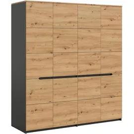 xonox.home Kleiderschrank Canu 180 x 198 x 59 cm Grau