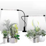 50w Led-pflanzenleuchte Mit 84 Leds, Doppelkopf-clip-pflanzenleuchte, Vollspektrum-sonnenlicht-pflanzenleuchte, 4/8/12-stunden-timer Mit 5 Dimmstufen Für Zimmerpflanzen