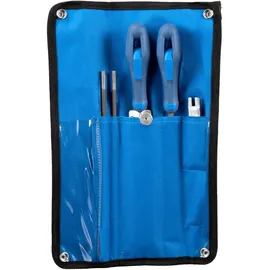 pferd tools Kettensägenschärf-Set 5,16 mm 13/64 für Kettenteilung 3/8 in Rolltasche