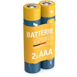 Ansmann Alkaline Batterie Micro AAA LR03 Longlife Alkalibatterie für extrem hohen Strombedarf (2er Pack)