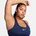 Damen Swsh Med Sport-BH midnight navy/white L L