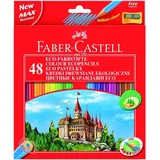 Faber-Castell Farbstifte Castle 48er Etui mit Spitzer farbig sortiert