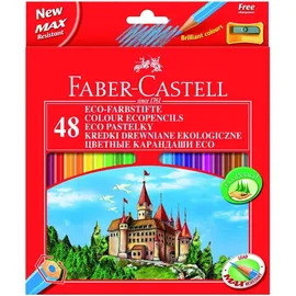 Faber-Castell Farbstifte Castle 48er Etui mit Spitzer farbig sortiert