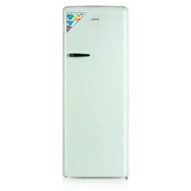 DOMO DO91701R Retro-Kühlschrank (218 l, 1445 mm hoch, Mintgrün)