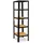 shelfplaza BLACK 230x45x45 cm Schwerlastregal schwarz mit 5 Böden und 175 kg Traglast pro Boden