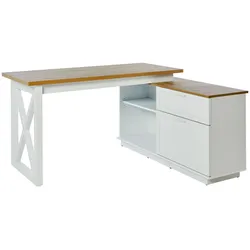 Jahnke Eck-Schreibtisch CHALET - B/H/T ca. 150,00x75,00x119,20