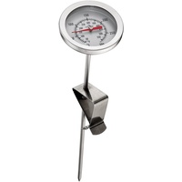 Küchenprofi Frittier-Thermometer aus Edelstahl mit praktischem Clip, Küchenthermometer, Grillthermometer, Fleischthermometer analog, 0 - 300°C, Skala in °C und °F ablesbar, 21,2cm