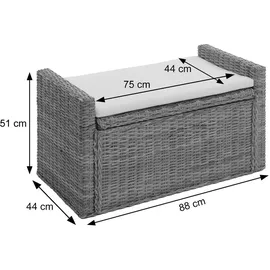 MCW Genua 88 x 0 x 0 cm mit Stauraum / weiß