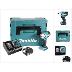 Makita Akku-Schlagschrauber DTD 156 RM1J Akku Schlagschrauber 18V 155Nm + 1x Akku 4,0Ah + Ladeger