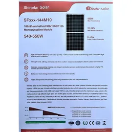 Jet-Line 2-er Set PV Modul Solarmodul Solarpanel Panel Solar Modul 550 W