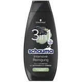 Schwarzkopf Schauma Shampoo 3 in 1 Intensive Reinigung Antibakteriell 400ml